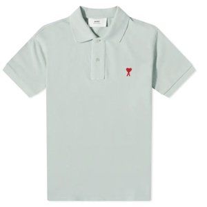 Ami Paris small heart logo  short-sleeved POLO shirt XXL